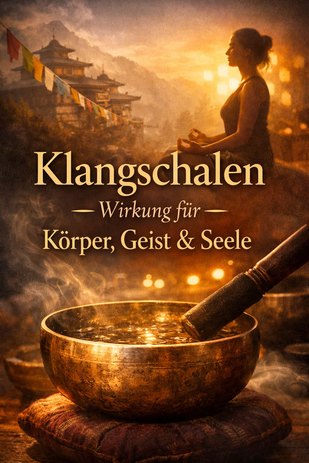 Bild mit verschiedenen Klangschalen