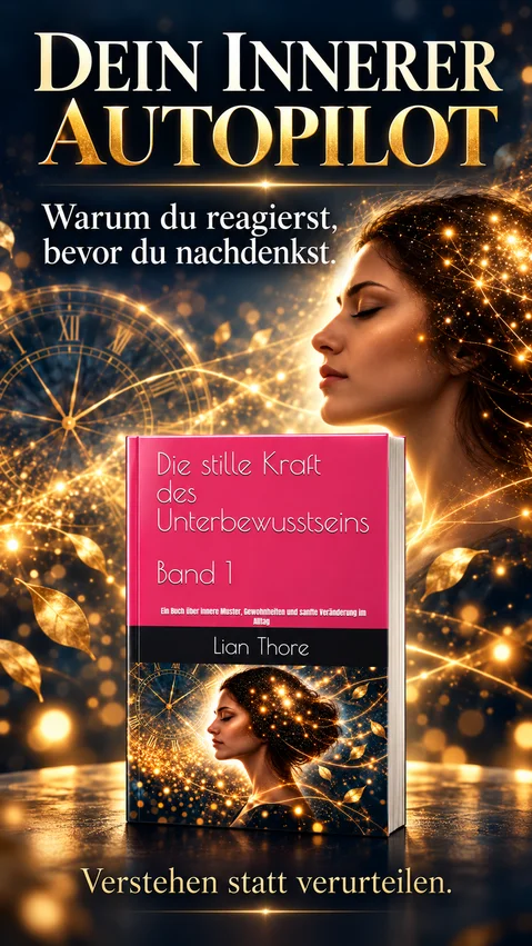 Buchcover „Die stille Kraft des Unterbewusstseins“ von Lian Thore – innere Muster, Gewohnheiten und sanfte Veränderung im Alltag