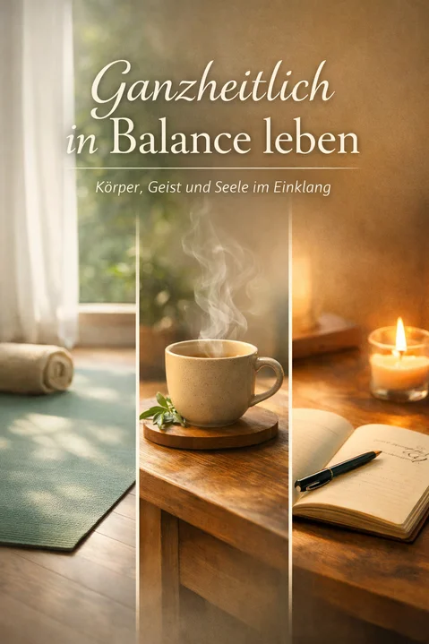 Erfahre, wie du Körper, Geist und Seele in Einklang bringst und mit kleinen Schritten zu mehr innerer Balance, Gesundheit und Lebensfreude findest.