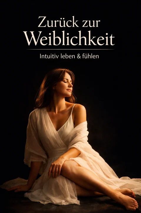 Spirituelle Frau in Verbindung mit ihrer Weiblichkeit und Intuition in der Natur