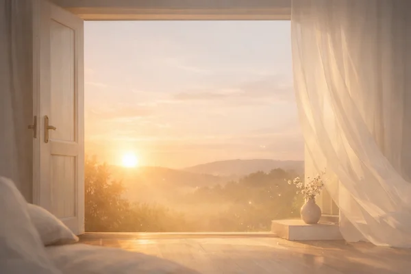 oft, colorful image symbolizing a positive message, inner calm, and conscious connection – invitation to the Inner Journey newsletter<br />